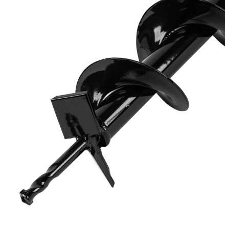 Шнек для грунта E-80, диаметр 80 мм, длина 800 мм,соединение 20 мм, несъемный нож Denzel 56021 купить в Ижевске