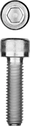ЗУБР DIN 912, кл. пр. 8.8, М8 х 25 мм, цинк, 5 кг, винт с внутренним шестигранником, Профессионал (30318-08-025) купить в Ижевске