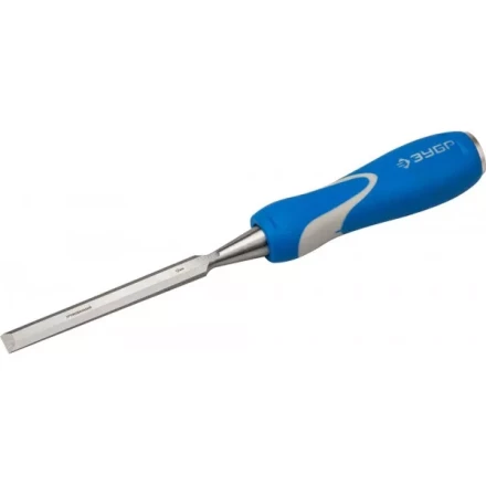 Стамеска ЗУБР &quot;ЭКСПЕРТ&quot; с ударопрочной двухкомпонетной ручкой и стальным затыльником для ударных работ, 12мм 18097-12 купить в Ижевске