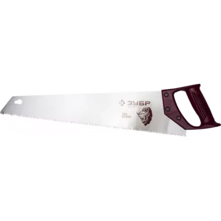 Ножовка ЗУБР &quot;ЭКСПЕРТ&quot; по дереву, прямой закаленный зуб, пластмассовая ручка, шаг зуба 3,5мм, 500мм 15071-50 купить в Ижевске