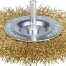 STAYER "PROFESSIONAL". Щетка дисковая для дрели, витая латунированная стальная проволока 0,3мм, 100мм 35114-100_z01 купить в Ижевске