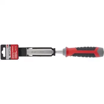 Долото-стамеска 20 мм 60 CrV трехкомпонентная обрезиненная рукоятка MATRIX 24755 купить в Ижевске