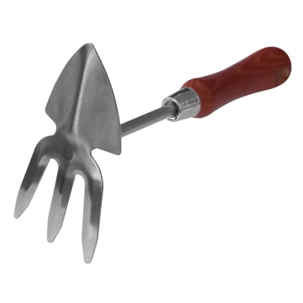 Мотыжка с лепестковым лезвием из нержавеющей стали деревянная рукоятка 300мм    Кратон  5 10 05 005 купить в Ижевске