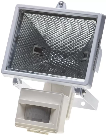 Прожектор галогеновый СВЕТОЗАР с датчиком движения, с дугой крепления под установку, цвет белый, 500Вт SV-57113-W купить в Ижевске