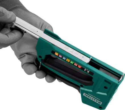 Степлер для скоб &quot;Universal&quot; 7-в-1: 53(6-14 мм)/53F(10-14 мм)/140 (10-14 мм)/13 (6-14 мм)/36 (10-14 мм)/300(16 мм)/500(16 мм), суперлегкий, KRAFTOOL 31524 купить в Ижевске