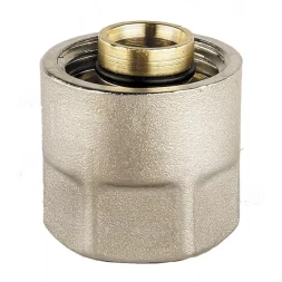 Соединитель GENERAL FITTINGS для металлопластиковых труб, евроконус, никелированная латунь, 1/2" / 16 мм x 2,0 мм 51047-1/2-16