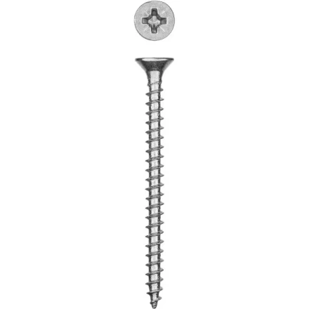 Саморезы СУ-Б универсальные, 40 x 4.5 мм, 3 500 шт, белый цинк, ЗУБР 300370-45-040 купить в Ижевске