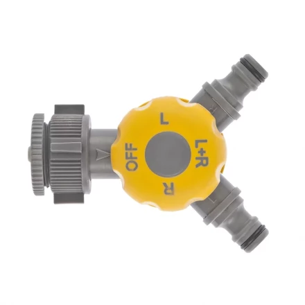 Разветвитель двухканальный с внутренней резьбой 3/4&quot; - 1&quot; с переключателем PALISAD LUXE 66239 купить в Ижевске