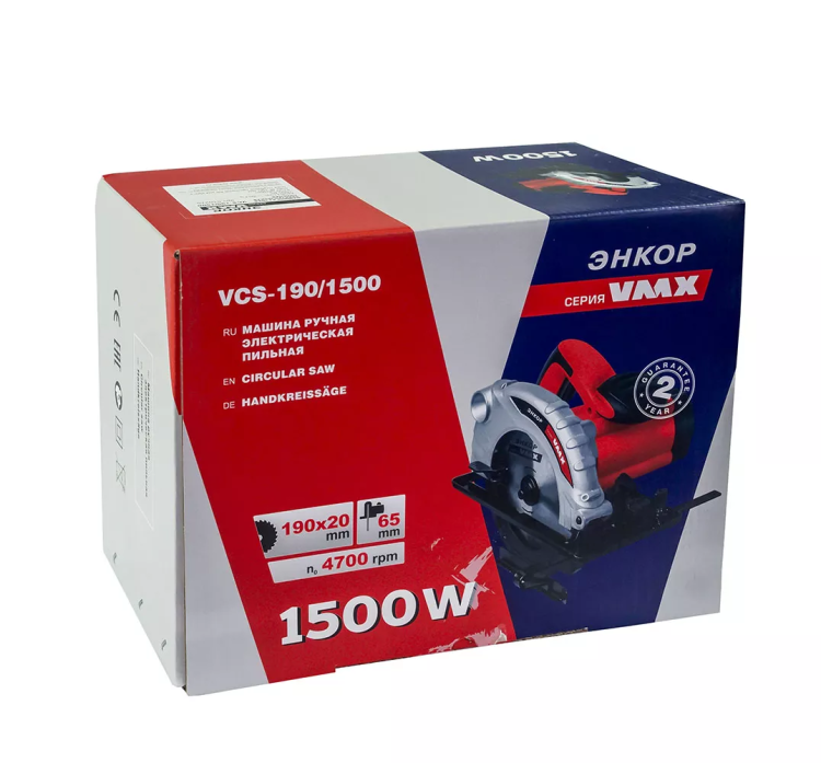 Пила дисковая VCS-190/1500 510275 купить в Ижевске