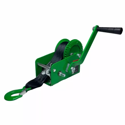 Лебедка ручная барабанная HITCH HW 1100 1100 кг лента 10 м (SZ073169) купить в Ижевске