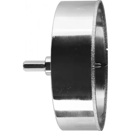 Коронка ЗУБР алмазная в сборе по кафелю, керамике с центрирующим сверлом и имбусовым ключом, зерно 60, 115мм 29850-115 купить в Ижевске