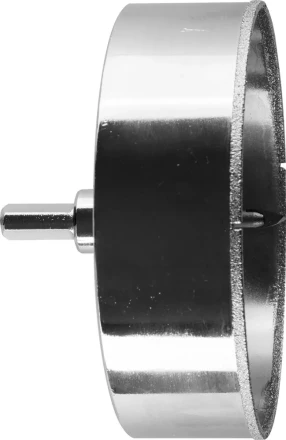 Коронка ЗУБР алмазная в сборе по кафелю, керамике с центрирующим сверлом и имбусовым ключом, зерно 60, 115мм 29850-115 купить в Ижевске