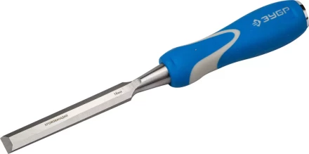 Стамеска ЗУБР &quot;ЭКСПЕРТ&quot; с ударопрочной двухкомпонетной ручкой и стальным затыльником для ударных работ, 16мм 18097-16 купить в Ижевске