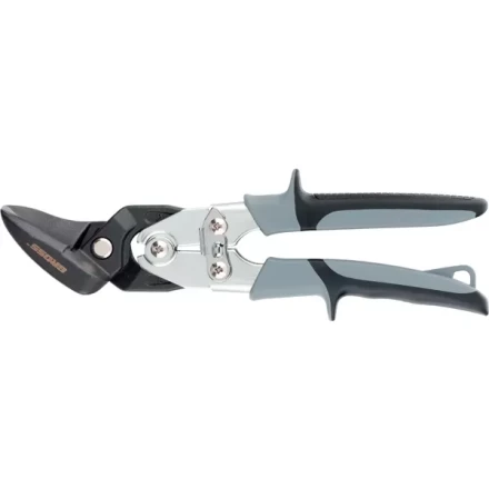 Ножницы по металлу&quot;PIRANHA&quot;усиленные,255 мм,прямой и левый рез,сталь-СrMo,двухкомп.рукоятки GROSS 78349 купить в Ижевске