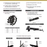 Грунтозацепы Denzel 380/160 мм, посадка круг 30 мм, комплект 2 шт 59917 купить в Ижевске