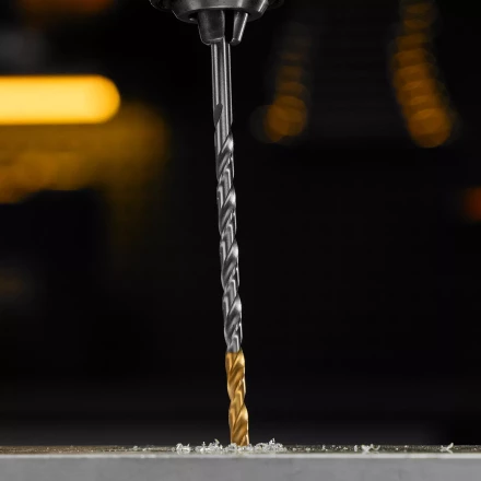 Сверло спиральное по металлу 4,2 х 119 мм, Р6М5, Golden Tip, удлиненное Denzel 718251 купить в Ижевске