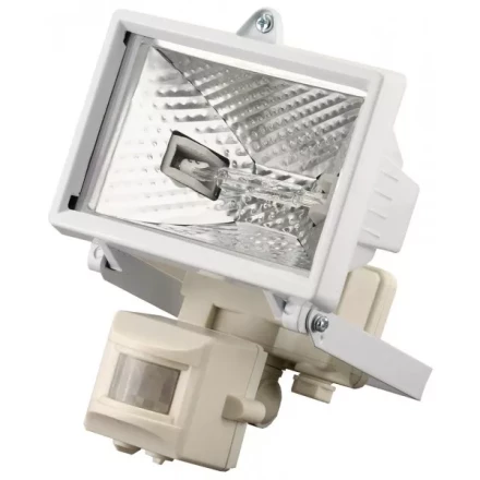 Прожектор галогеновый СВЕТОЗАР с датчиком движения, с дугой крепления под установку, цвет белый, 150Вт SV-57111-W купить в Ижевске
