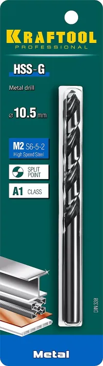 Сверла по металлу HSS-G 29651-10.5 купить в Ижевске