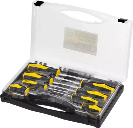 Набор STAYER "MASTER" HERCULES: Отвертки, Cr-V, эргономичная двухкомпонентная рукоятка, 8шт 25055-H8_z02 купить в Ижевске