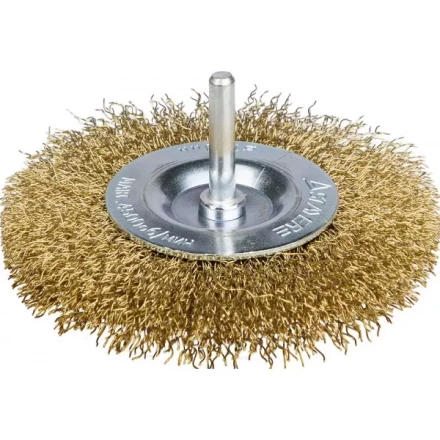 STAYER &quot;PROFESSIONAL&quot;. Щетка дисковая для дрели, витая латунированная стальная проволока 0,3мм, 75мм 35114-075_z01 купить в Ижевске
