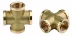 Крестовина GENERAL FITTINGS латунь, г/г/г/г, 3/4&quot; 51049-3/4 купить в Ижевске