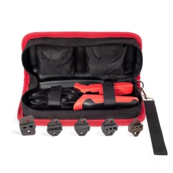 Пресс-клещи КВТ СТС+5 с 5 матрицами для опрессовки автоклемм, втулочных, изолированных и неизолированных наконечников (набор) (86875)