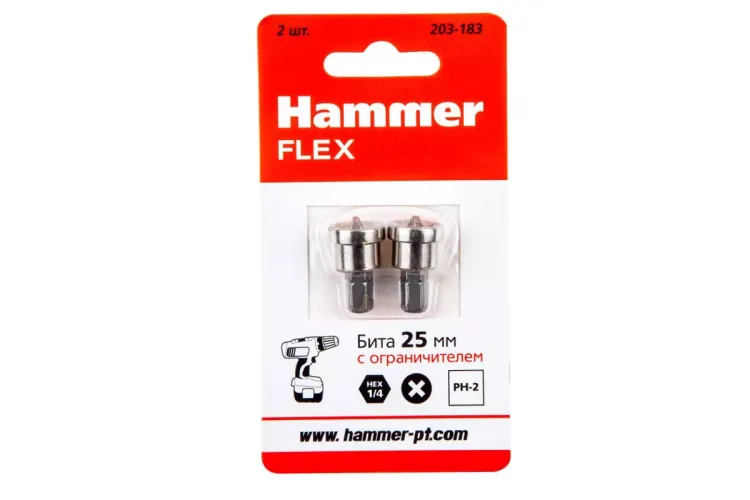 Бита HAMMER PH2 25мм (203-183) купить в Ижевске