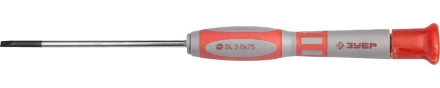Отвертка ЗУБР &quot;МАСТЕР&quot; для точных работ, Cr-V, SL 3,0x75мм 25631-3.0-075 купить в Ижевске