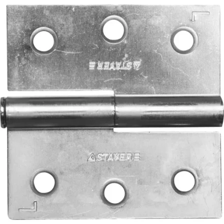 Петля дверная STAYER &quot;MASTER&quot; разъемная, цвет белый цинк, левая, 75мм 37613-75-1L купить в Ижевске