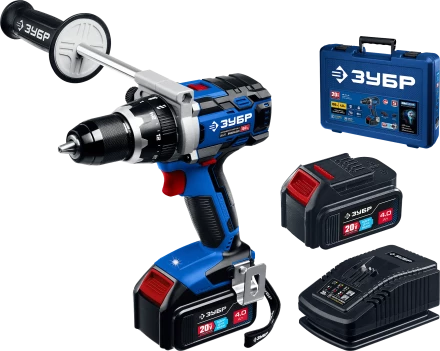 Бесщеточная дрель-шуруповерт, 2 АКБ T7 (4 Ач), в кейсе DB-211-42 серия «ПРОФЕССИОНАЛ» купить в Ижевске