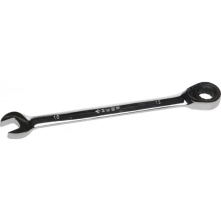 Ключ ЗУБР &quot;ПРОФИ&quot; гаечный комбинированный трещоточный, Cr-V сталь, хромированный, 10мм 27074-10 купить в Ижевске