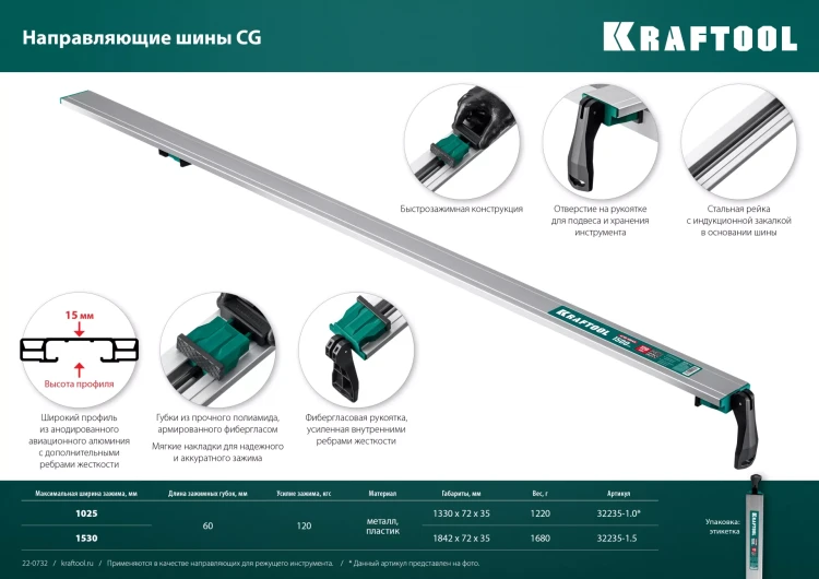 Шина направляющая KRAFTOOL 32235-1.0 купить в Ижевске