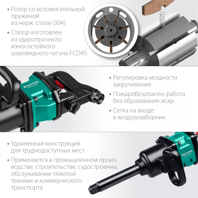 Ударный пневмогайковерт PW-3400 64200 купить в Ижевске