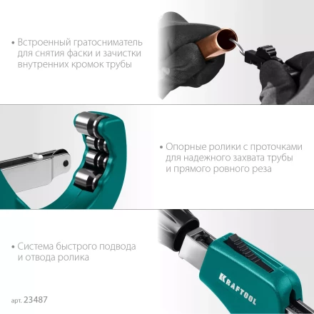 Труборезы KRAFTOOL для труб из цветных металлов 23487 купить в Ижевске