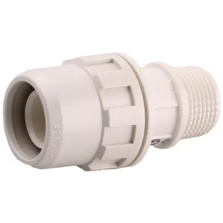 Муфта ЗУБР &quot;ШиреФит&quot; соединительная, &quot;штуцер с гайкой - внешняя резьба&quot;, 20мм-3/4&quot; 51461-20-3/4 купить в Ижевске