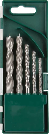 Набор сверл по дереву, KRAFTOOL 29400-H5, 5шт(4-10мм), двухленточных, спиральных 29400-H5 купить в Ижевске