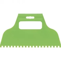 Шпатель для клея, пластмассовый, зубчатый 6х6 мм СИБРТЕХ 86015