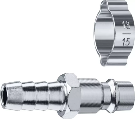 ЗУБР штуцер елочка, 10 мм - рапид штуцер, переходник с обжимным хомутом, Профессионал (64918-10) купить в Ижевске