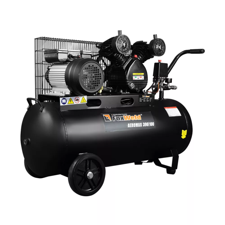 Компрессор масляный ременной AEROMAX 390/100 FoxWeld купить в Ижевске
