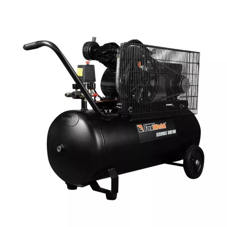 Компрессор масляный ременной AEROMAX 390/100 FoxWeld купить в Ижевске