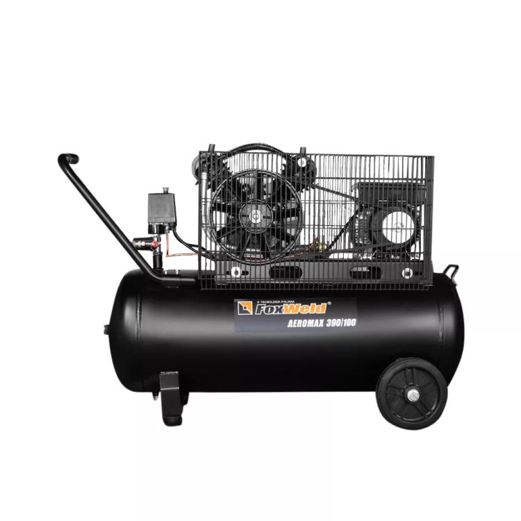 Компрессор масляный ременной AEROMAX 390/100 FoxWeld купить в Ижевске