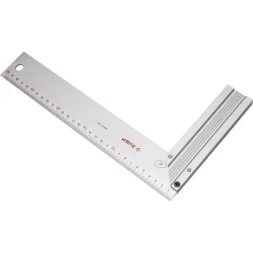 Угольник ЗУБР "ЭКСПЕРТ" столярный, жесткое профилированное полотно, усиленная алюминиевая рукоятка, 300мм 34395-30