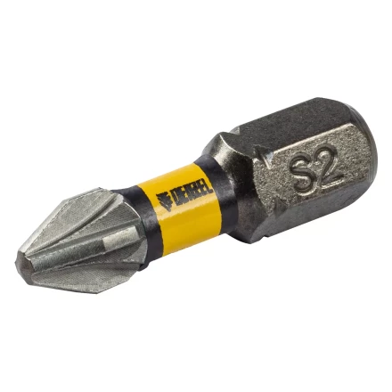 Бита IMPACT, PZ2x25 мм, лазерная обработка шлица, сталь S2, 10 шт., Е 6,3 Denzel 11687 купить в Ижевске