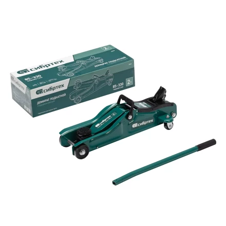 Домкрат гидравлический подкатной Сибртех 50830, 2 т, 85-330 мм, низкий подхват купить в Ижевске