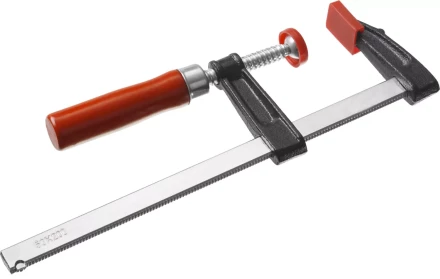 Струбцина ЗУБР &quot;СТАНДАРТ&quot;, тип &quot;F&quot;, деревянная ручка, стальная закаленная рейка, 50х200мм 32152-50-200 купить в Ижевске