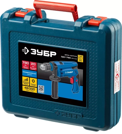 Дрель ударная + кейс ЗДУ-780 ЭРКМ2 серия ПРОФЕССИОНАЛ купить в Ижевске