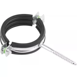 ЗУБР. Хомут трубный оцинкованный, с шурупом, 2", 40шт 37854-58-63-40