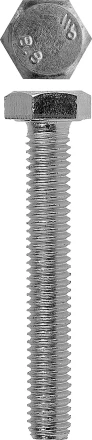 Болт ЗУБР с шестигранной головкой, DIN 933, класс прочности 8.8, оцинкованный, M12x90 мм, ТФ6, 2 шт. 4-303076-12-090 купить в Ижевске