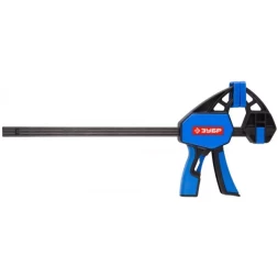 Струбцина ЗУБР&quot;ПРОФЕССИОНАЛ&quot;ручная пистолетная, корпус нейлон,армир фиберглассом,двухкомп ручки,метал рейка,300/335мм,150кгс 32243-30