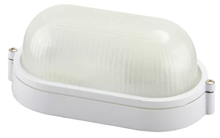 Светильник уличный СВЕТОЗАР влагозащищенный, овал, цвет белый, 60Вт SV-57201-W купить в Ижевске